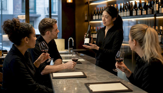 Front-of-house staff engaged in wine education training