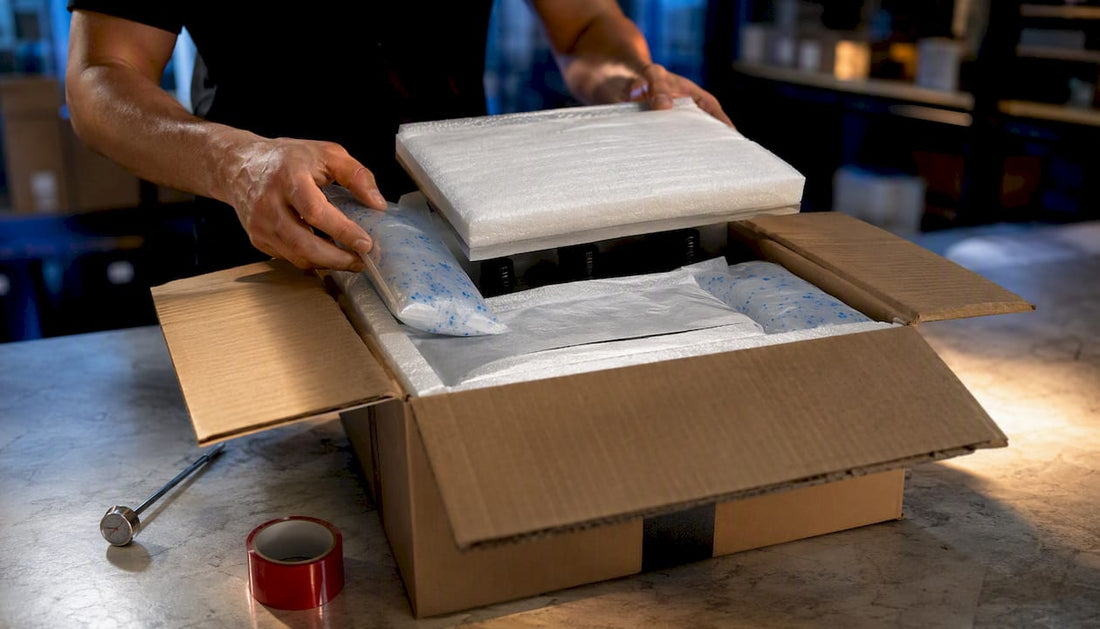 Insulated wine parcel with gel packs